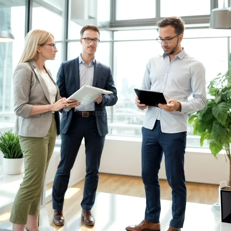 Empreendedor analisando indicadores empresarial com orientação de consultoria